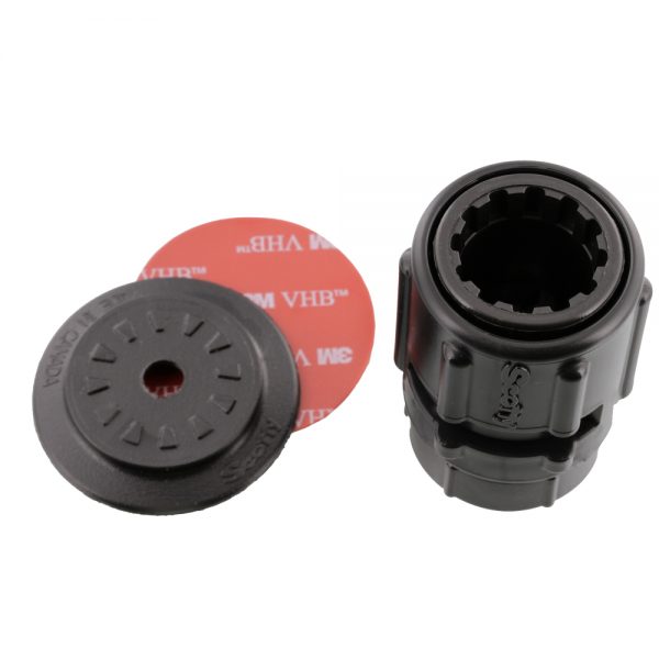 SCOTTY 0445 Stick-On Accessory Mount with Gear-Head BK + 0437