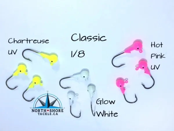NORTH SHORE TACKLE - 1/8oz. Classic Round Jig - 8 pack