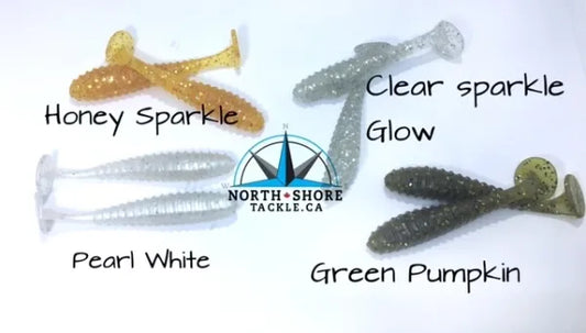 NORTH SHORE TACKLE - 3 Inch Paddle Tail Swim Bait - 8 Pack