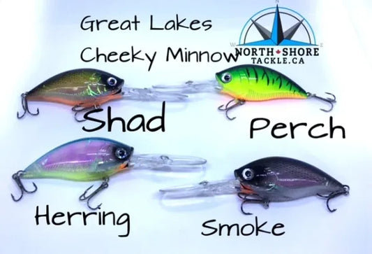 NORTH SHORE TACKLE - Great Lakes Cheeky Minnow Rattle Crank Bait